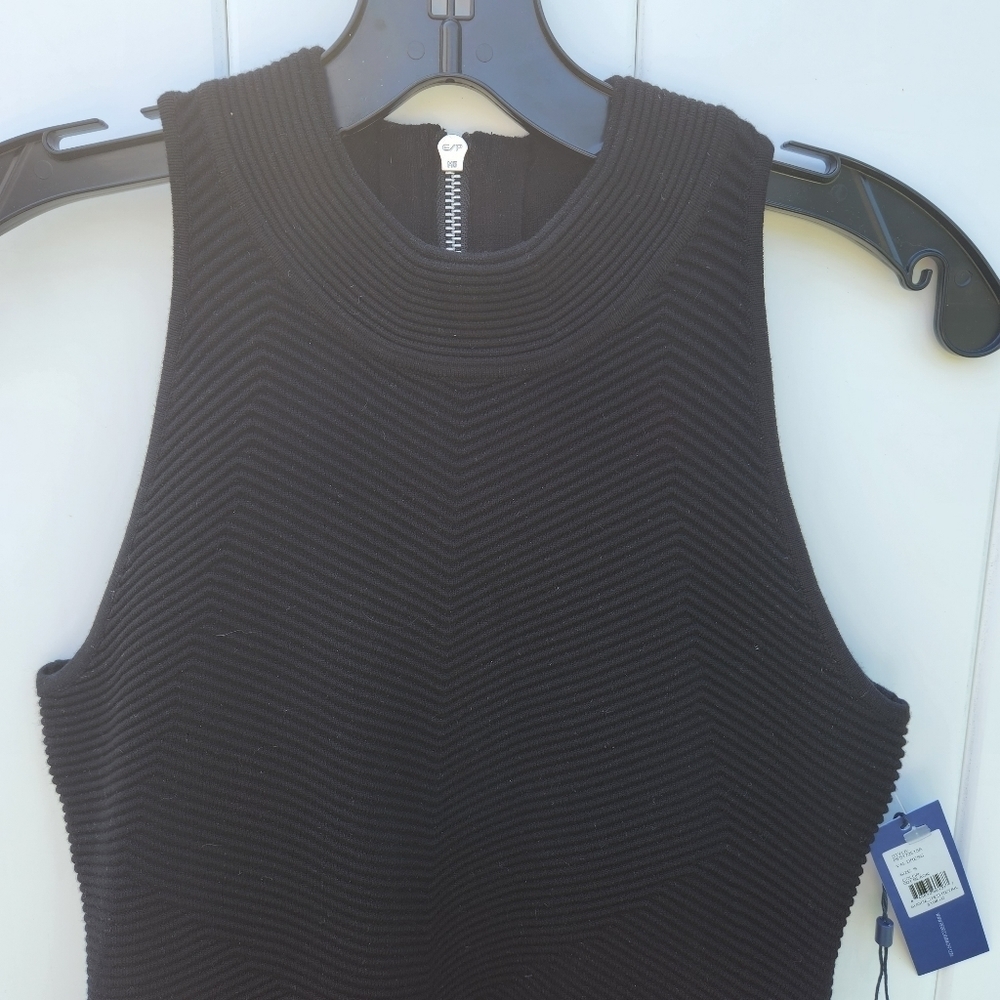 Rebecca Minkoff Ribbed High Neck Tank Dress Size Small - Picture 6 of 10